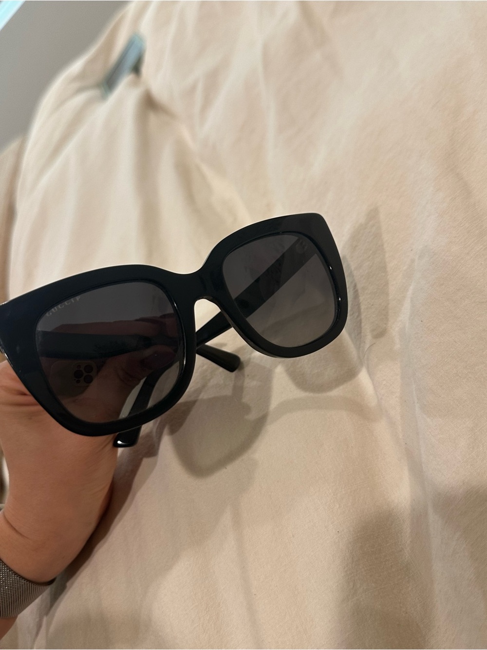Gucci Black Oversized Women's Sunglasses